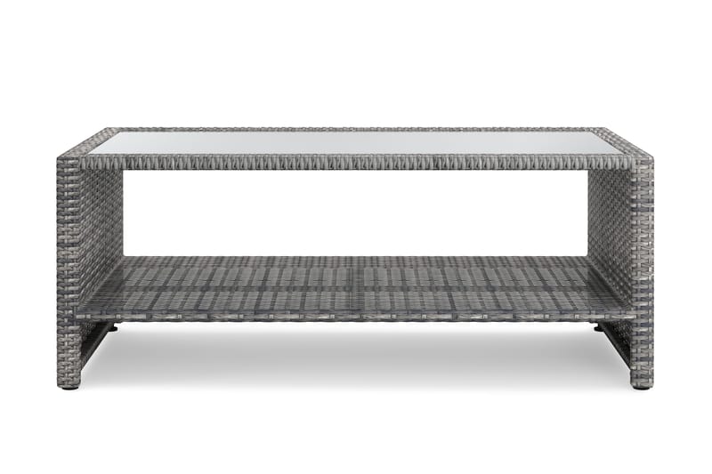 Bahamas Loungbord och Soffbord med hylla Utomhus 113 cm Kons NO BRAND - Hagemøbler - Balkong - Balkongmøbler - Balkongbord