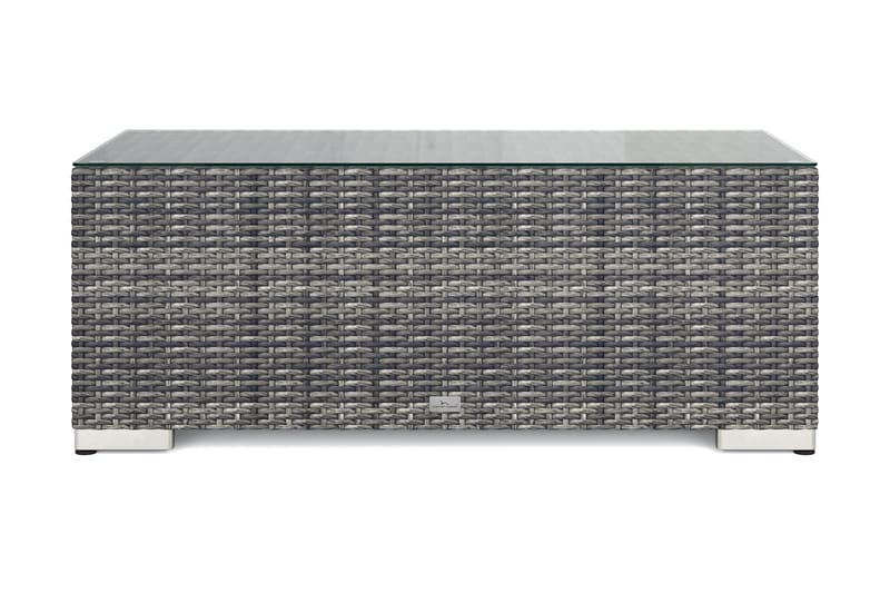 Bahamas Sofabord Utendørs 113x58 cm Kunstrotting - Grå - Hagemøbler - Balkong - Balkongmøbler - Balkongbord