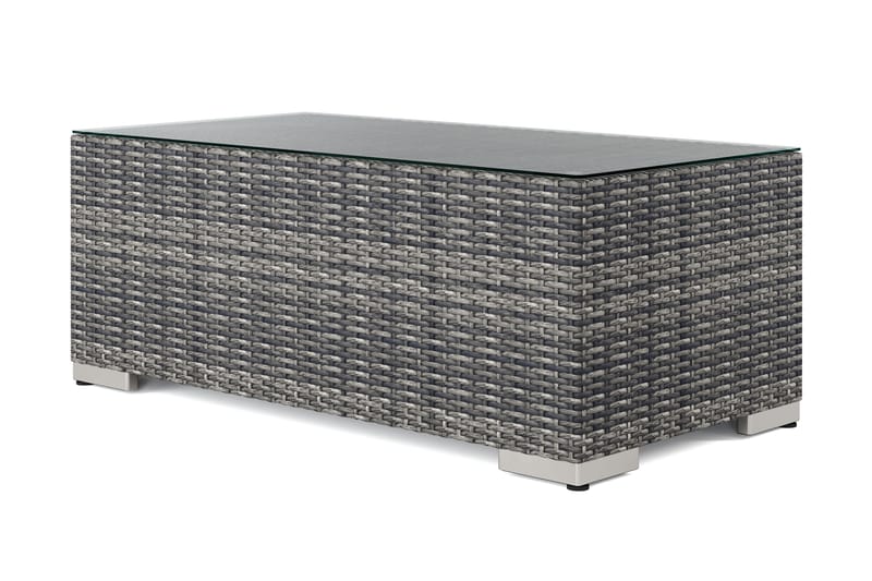 Bahamas Sofabord Utendørs 113x58 cm Kunstrotting - Grå - Hagemøbler - Balkong - Balkongmøbler - Balkongbord