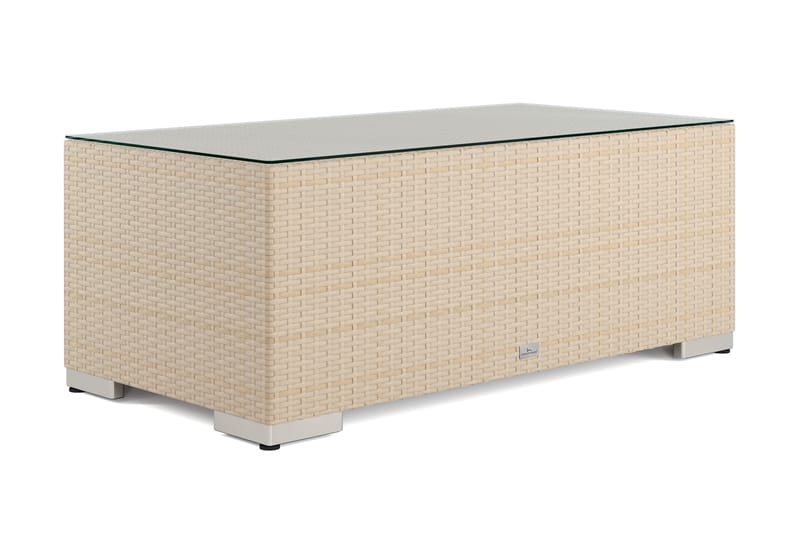 Bahamas Sofabord Utendørs 113x58 cm Kunstrotting, Sand