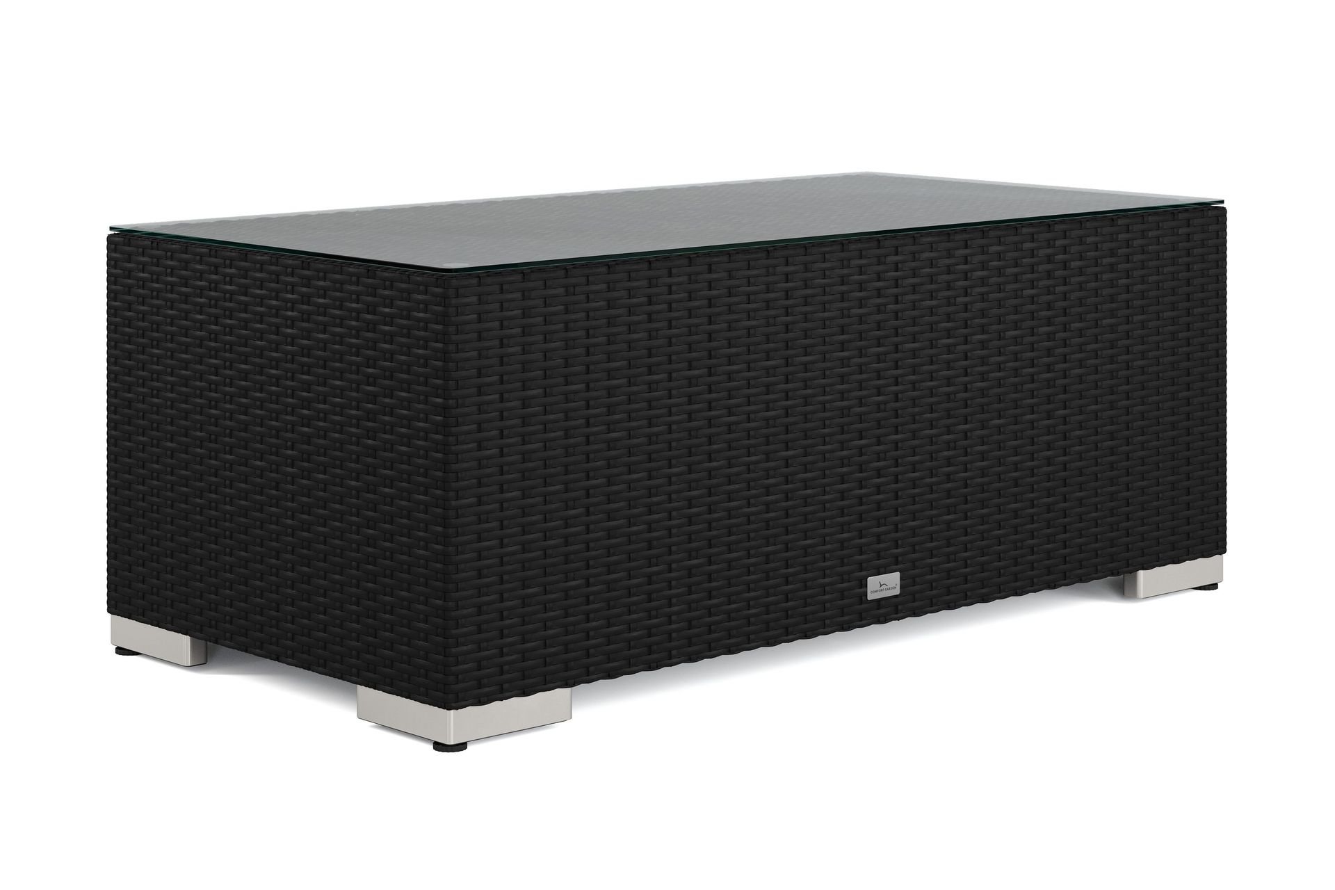 Bahamas Sofabord Utendørs 113x58 cm Kunstrotting - Svart