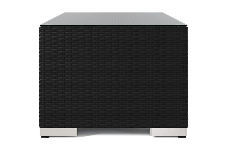 Bahamas Sofabord Utendørs 113x58 cm Kunstrotting - Svart - Hagemøbler - Balkong - Balkongmøbler - Balkongbord