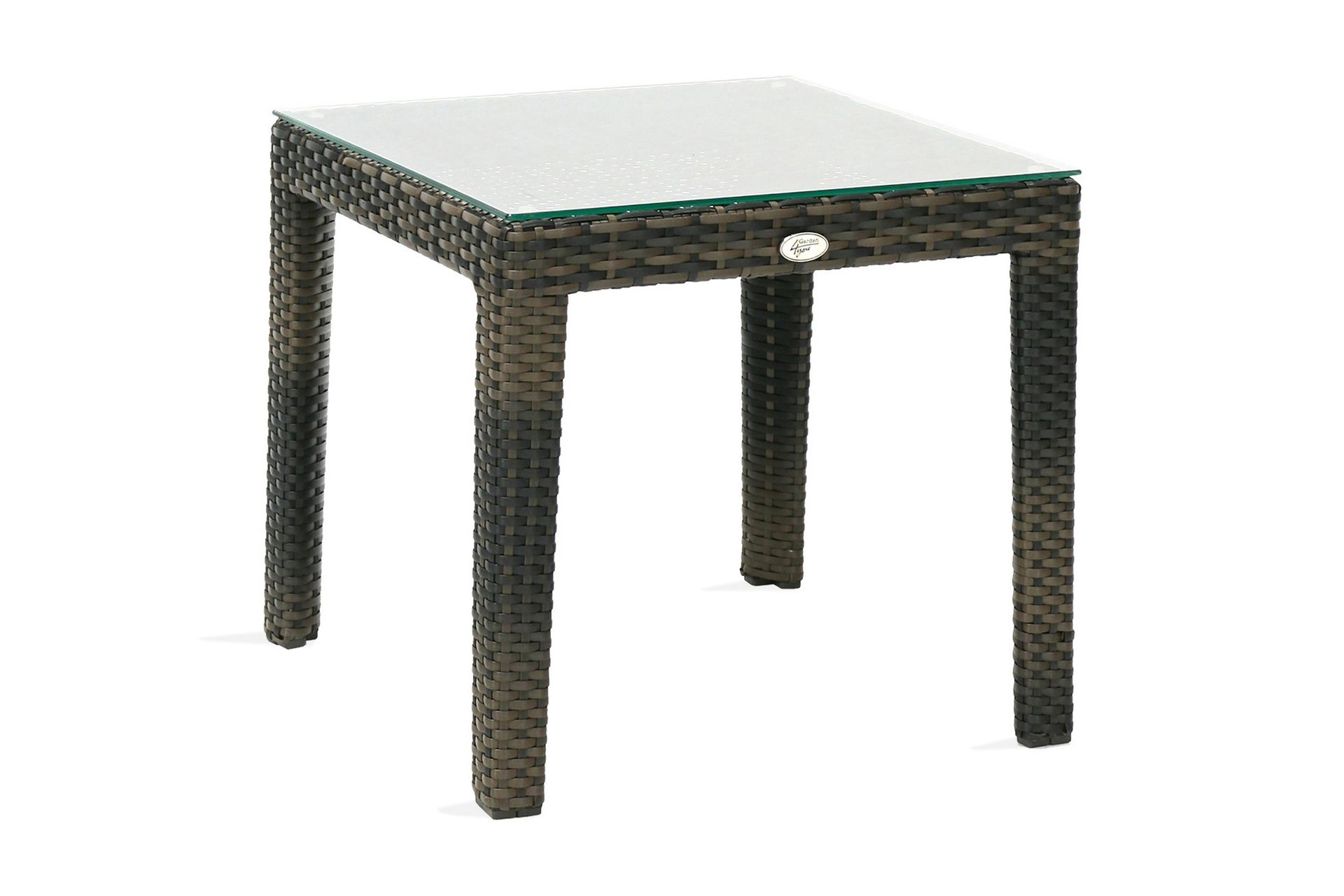 Avlastningsbord WICKER 50x50xH45cm aluminium -