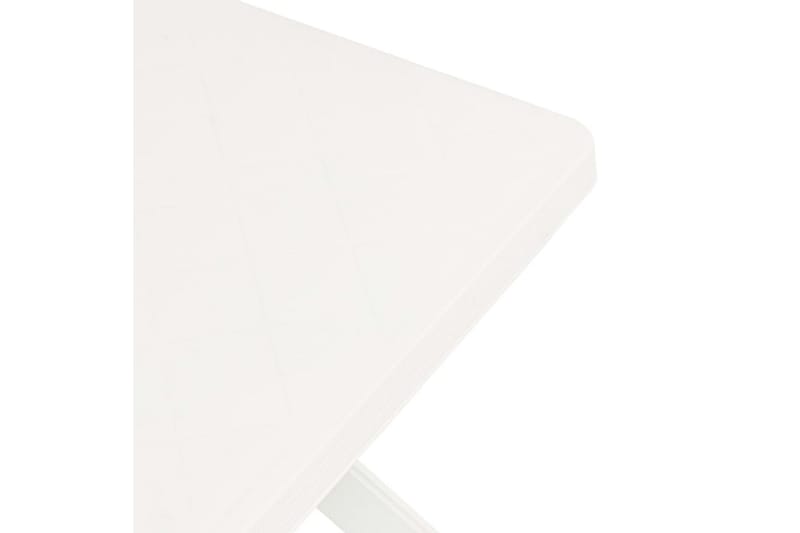 Bistrobord hvit 70x70x72 cm plast - Hagemøbler - Balkong - Balkongmøbler - Balkongbord