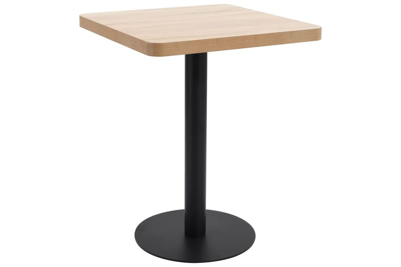 Bistrobord lysebrun 60x60 cm MDF - Brun - Hagemøbler - Balkong - Balkongmøbler - Balkongbord