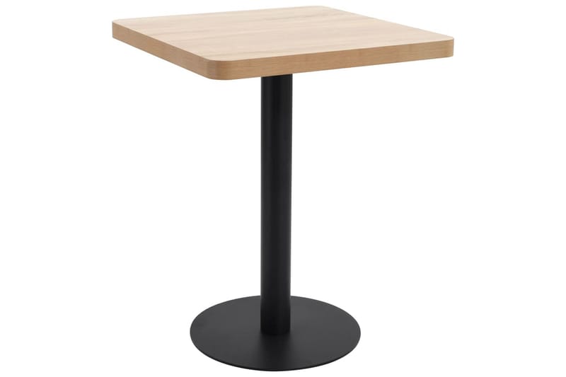 Bistrobord lysebrun 60x60 cm MDF - Brun - Cafebord - Balkongbord