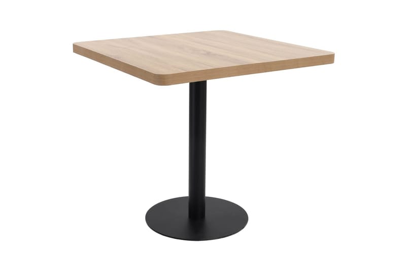 Bistrobord lysebrun 80x80 cm MDF - Brun - Cafebord - Balkongbord