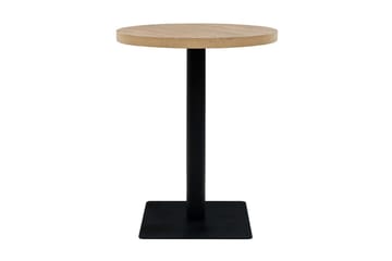 Bistrobord MDF og stål rund 60x75 cm eikefarge - Eik - Hagemøbler - Balkong - Balkongmøbler - Balkongbord