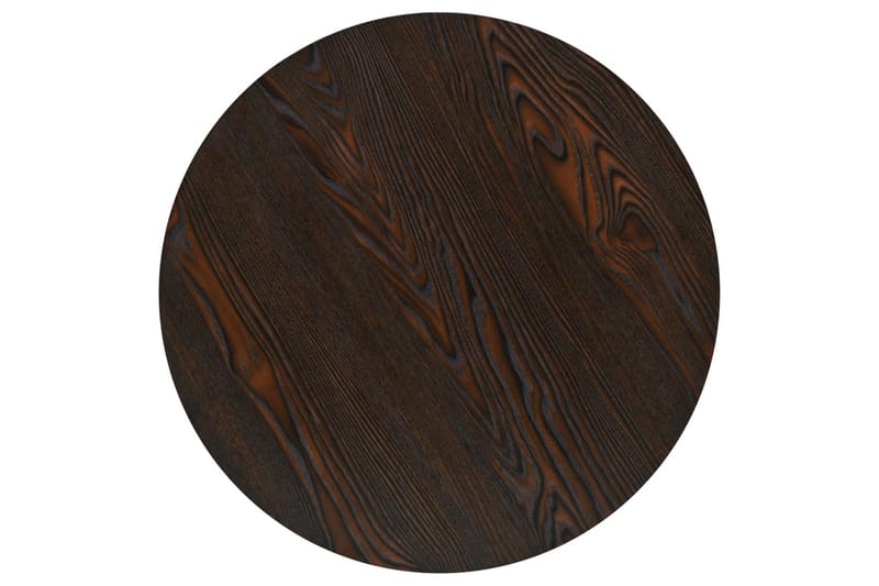 Bistrobord MDF og stål rund 60x75 cm mørk aske - Mørkebrun - Hagemøbler - Balkong - Balkongmøbler - Balkongbord