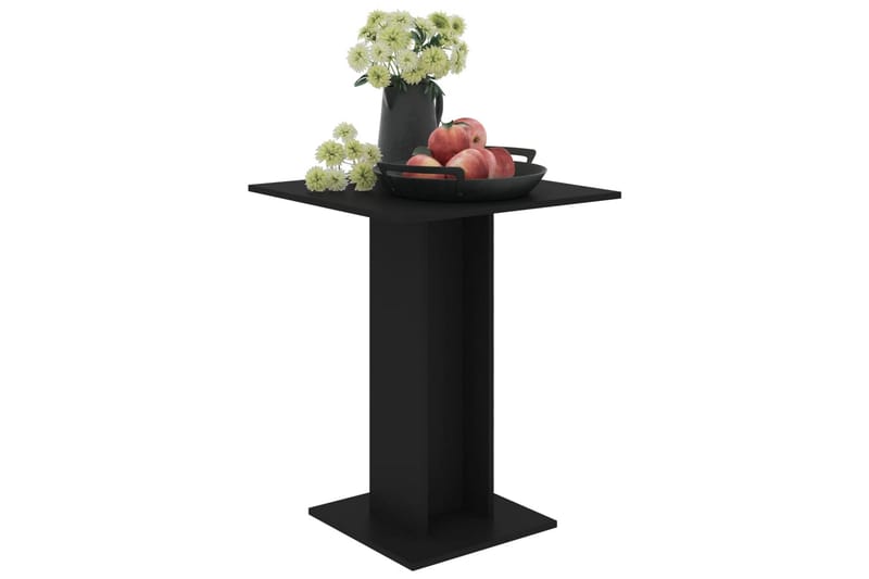 Bistrobord svart 60x60x75 cm sponplate - Svart - Hagemøbler - Balkong - Balkongmøbler - Balkongbord