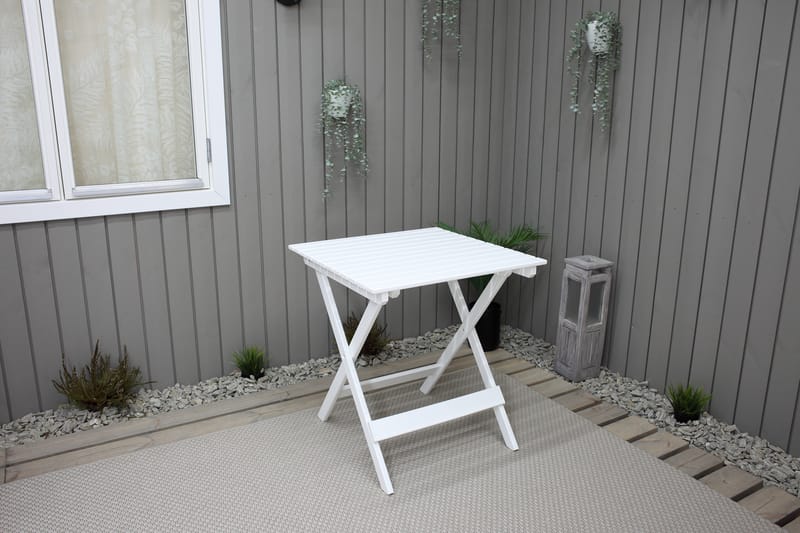 CALAYAN Klappbord 65 - Hvit - Hagemøbler - Balkong - Balkongmøbler - Balkongbord