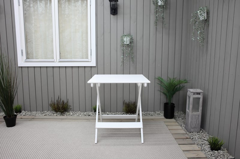 CALAYAN Klappbord 65 - Hvit - Hagemøbler - Balkong - Balkongmøbler - Balkongbord