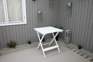CALAYAN Klappbord 65 - Hvit - Hagemøbler - Balkong - Balkongmøbler - Balkongbord