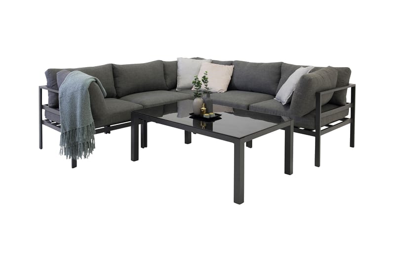 Copacabana Sofabord 120 cm Svart - Venture Home - Hagemøbler - Balkong - Balkongmøbler - Balkongbord