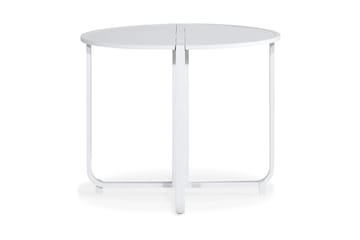 Flippy Cafébord 90 cm Rundt - Hvit - Hagemøbler - Balkong - Balkongmøbler - Balkongbord