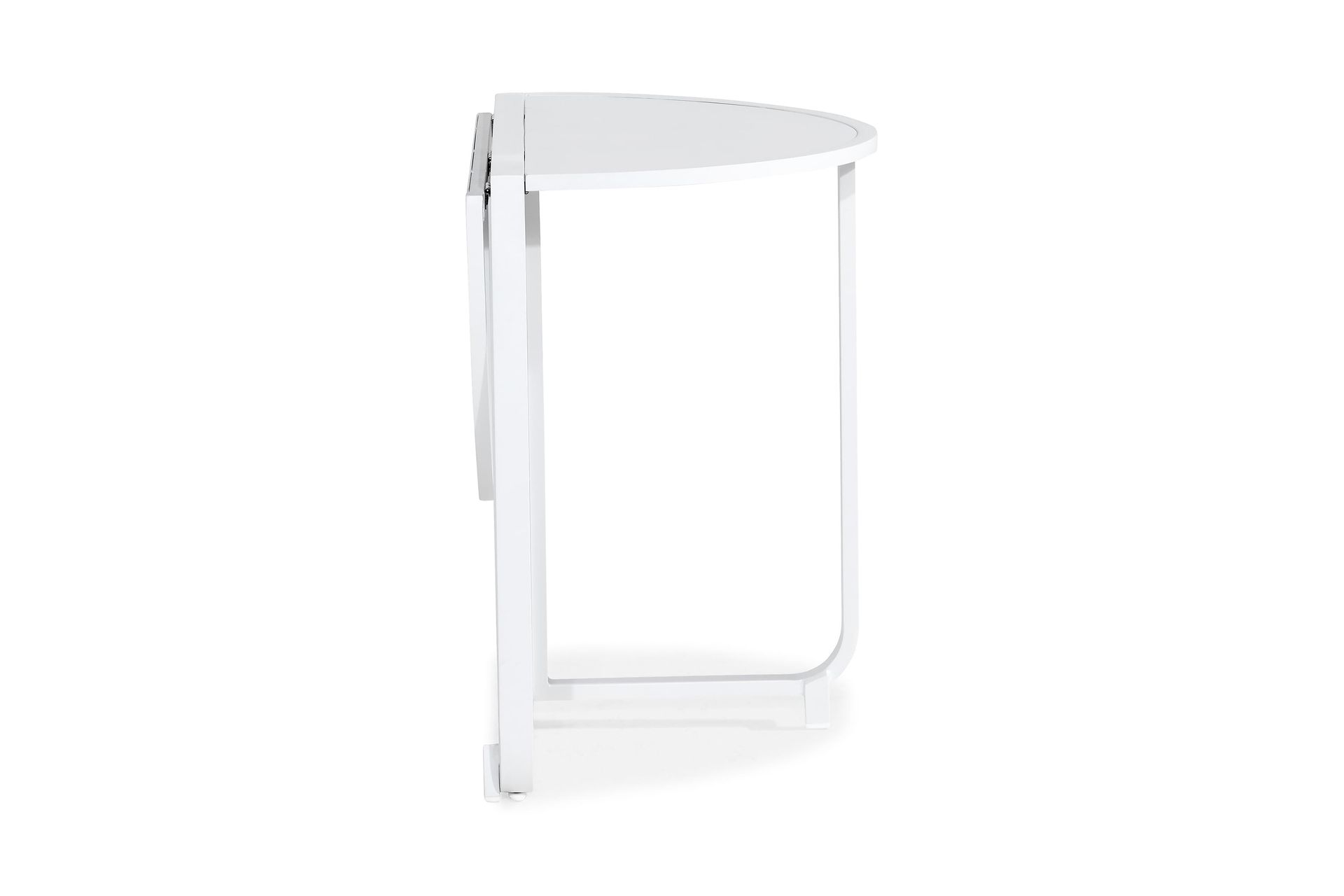 Flippy Cafébord 90 cm Rundt - Hvit - Hagemøbler - Balkong - Balkongmøbler - Balkongbord
