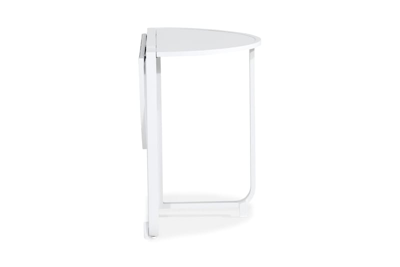 Flippy Cafébord 90 cm Rundt - Hvit - Hagemøbler - Balkong - Balkongmøbler - Balkongbord