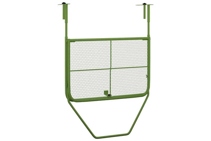 Balkongbord grønn 60x40 cm stål - grønn - Balkongbord