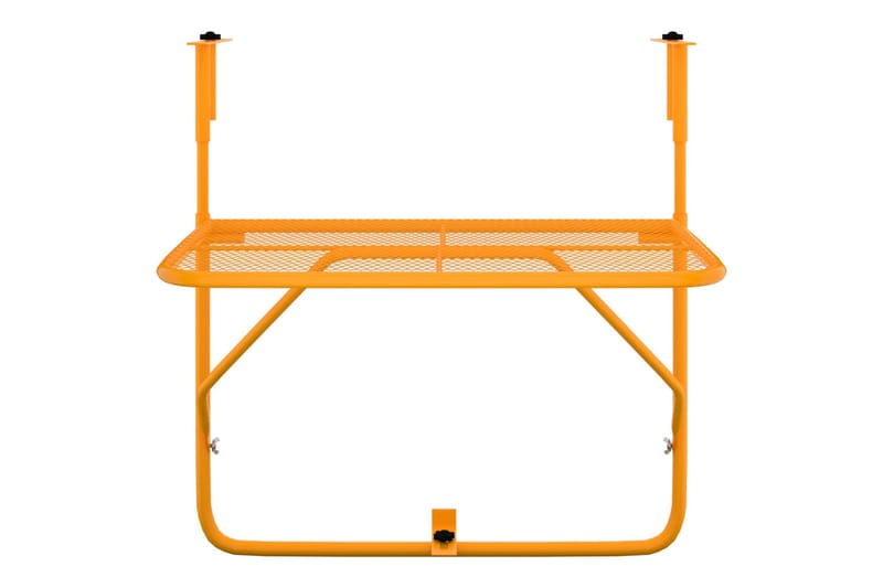 Balkongbord gul 60x40 cm stål - Gul - Hagemøbler - Balkong - Balkongmøbler - Balkongbord