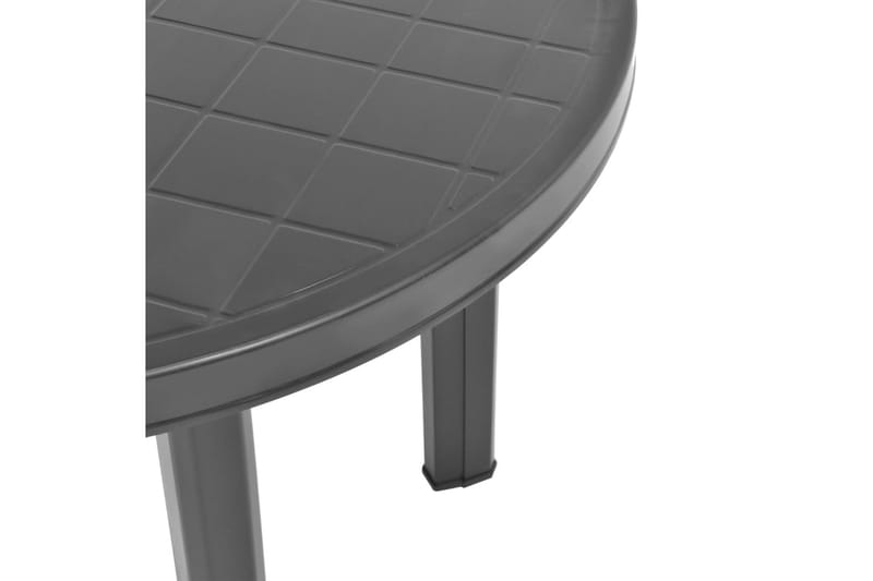 Hagebord antrasitt 89 cm plast - Hagemøbler - Balkong - Balkongmøbler - Balkongbord