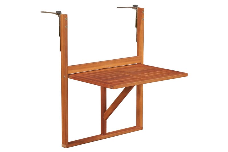 Hengende balkongbord 64,5x44x80 cm heltre akasie - Akasie - Hagemøbler - Balkong - Balkongmøbler - Balkongbord - Balkongbord hengende