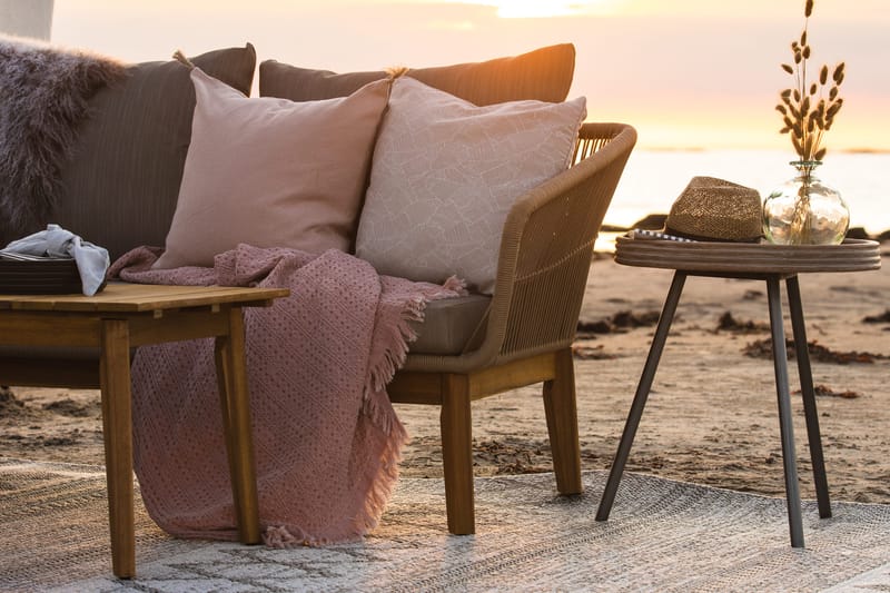 Hillerstorp Leicester Bord Ø50 Cm - Beige|Grå - Hagemøbler - Balkong - Balkongmøbler - Balkongbord