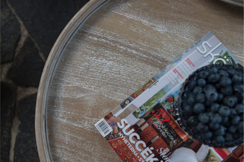 Hillerstorp Leicester Bord Ø50 Cm - Beige|Grå - Hagemøbler - Balkong - Balkongmøbler - Balkongbord