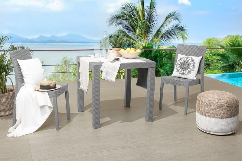 Knockytoul Hagebord 80x80 cm - Grå - Hagemøbler - Balkong - Balkongmøbler - Balkongbord