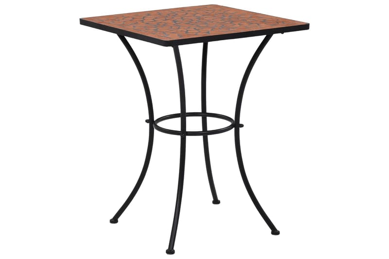Mosaikkbistrobord terrakotta 60 cm keramikk - Brun - Hagemøbler - Balkong - Balkongmøbler - Balkongbord