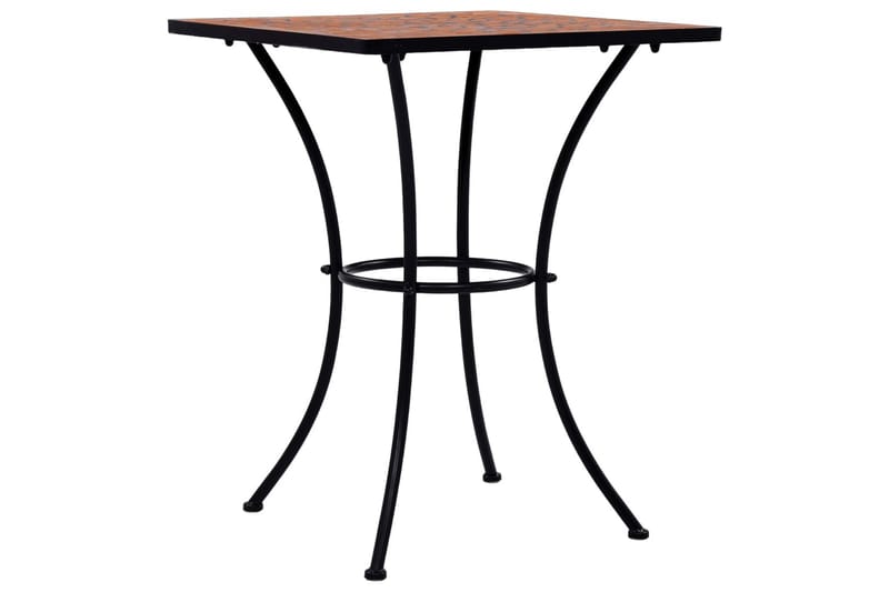 Mosaikkbistrobord terrakotta 60 cm keramikk - Brun - Hagemøbler - Balkong - Balkongmøbler - Balkongbord