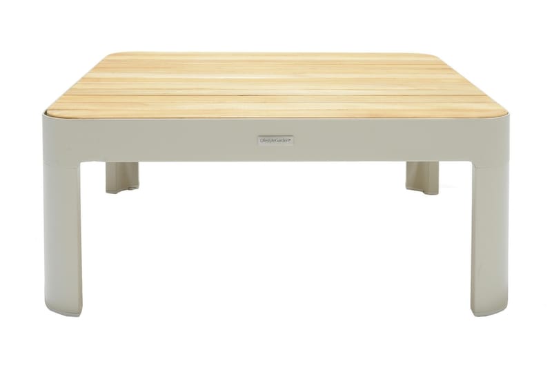 Portals Cafébord 72 cm - Hvit/Tre - Hagemøbler - Balkong - Balkongmøbler - Balkongbord