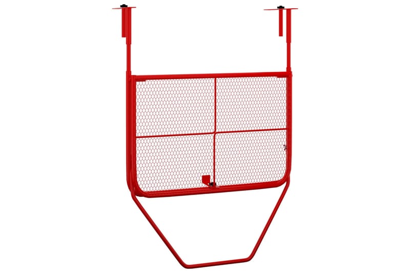Balkongbord rød 60x40 cm stål - Rød - Balkongbord