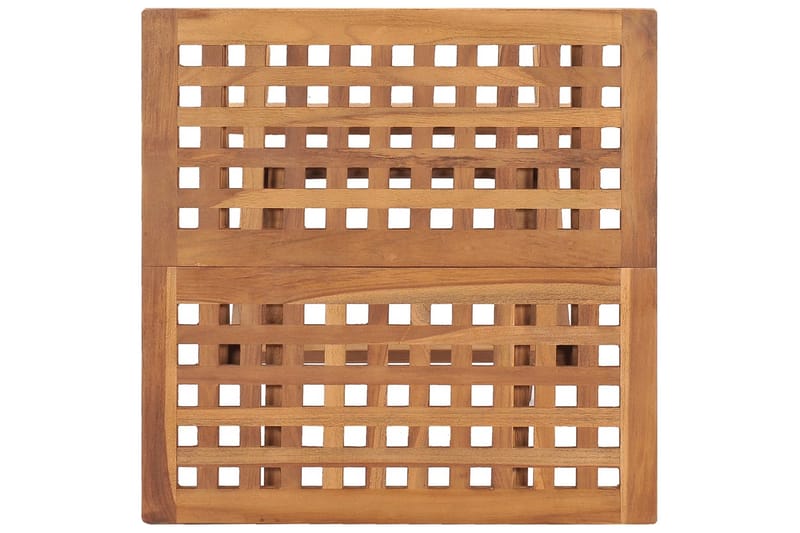 Sammenleggbart hagebord 50x50x50 cm heltre teak - Brun - Hagemøbler - Balkong - Balkongmøbler - Balkongbord