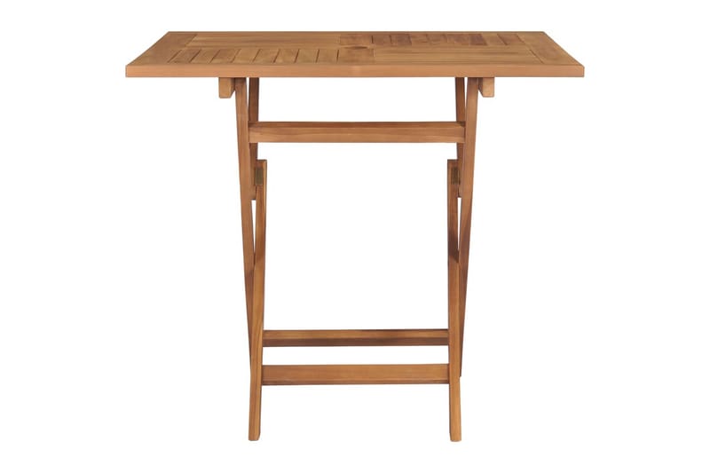 Sammenleggbart hagebord 85x85x76 cm heltre teak - Brun - Cafebord - Balkongbord