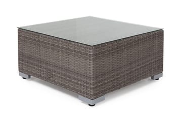 Wisconsin Divan/Bord Kunstrotting/Grå/Brun - Grå - Hagemøbler - Balkong - Balkongmøbler - Balkongbord