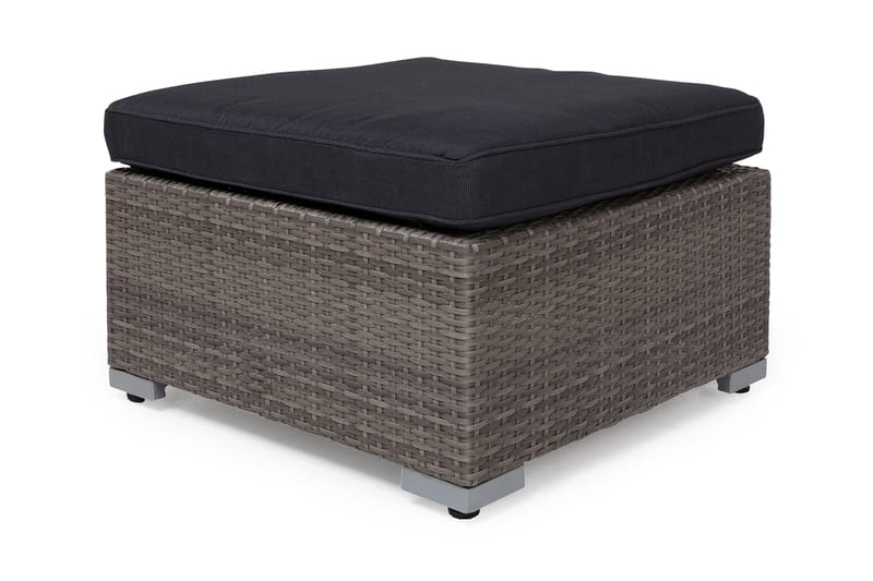 Wisconsin Divan/Bord Kunstrotting/Grå/Brun - Grå - Hagemøbler - Balkong - Balkongmøbler - Balkongbord