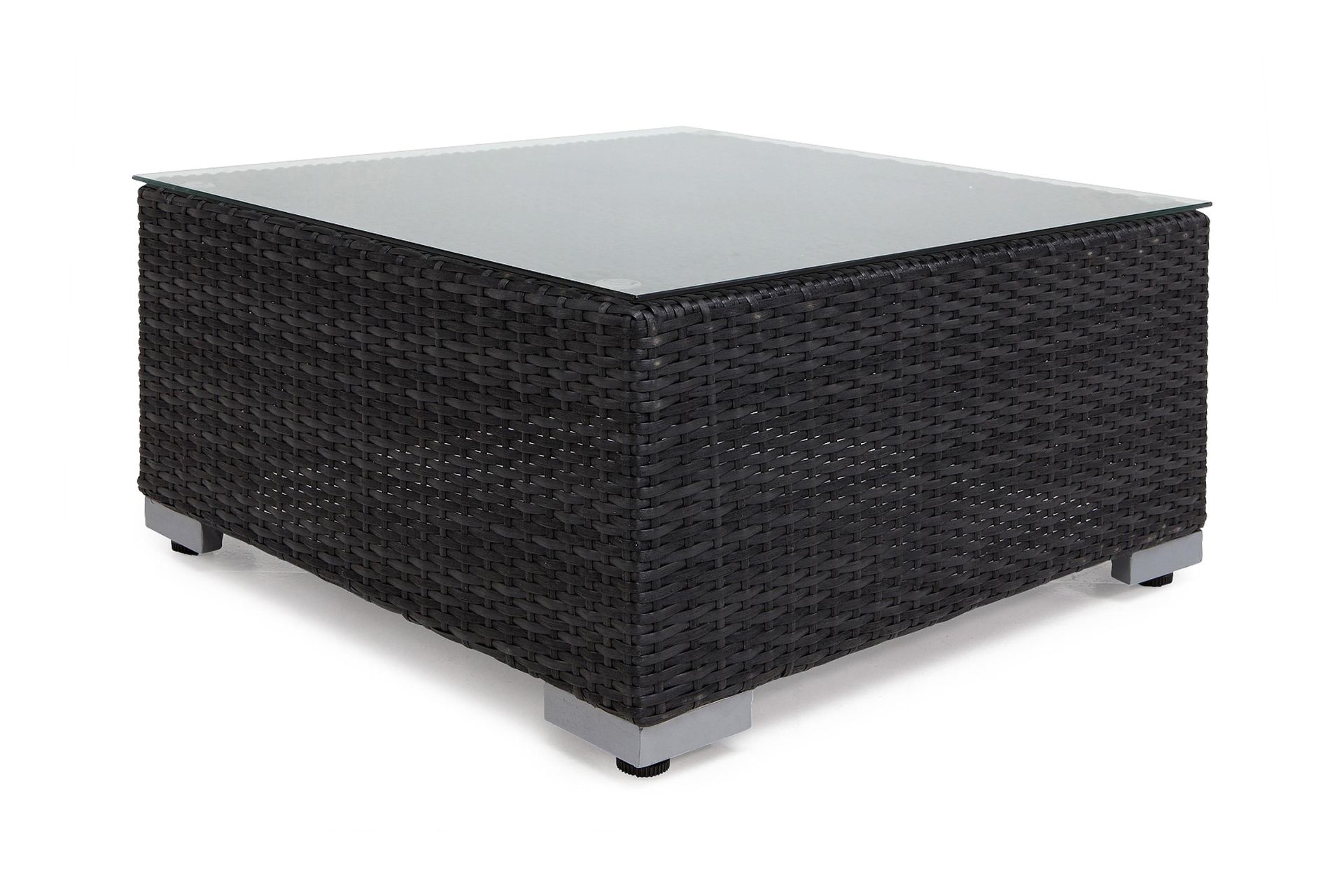 Wisconsin Divan/Bord Kunstrotting/Svart - Svart