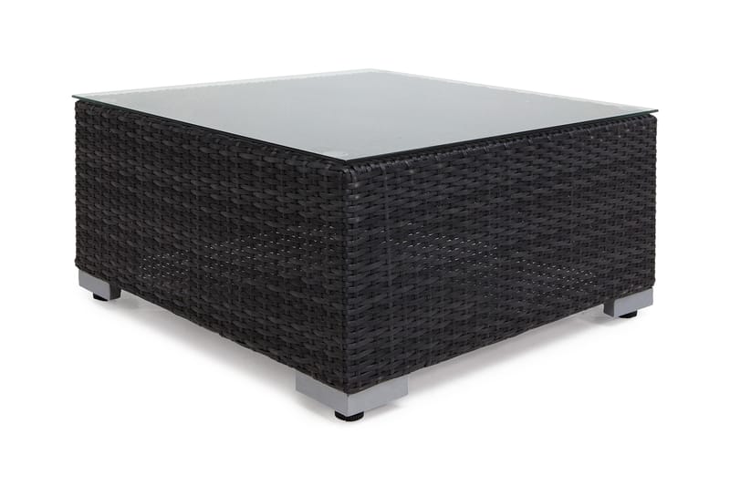 Wisconsin Divan/Bord Kunstrotting/Svart, Svart