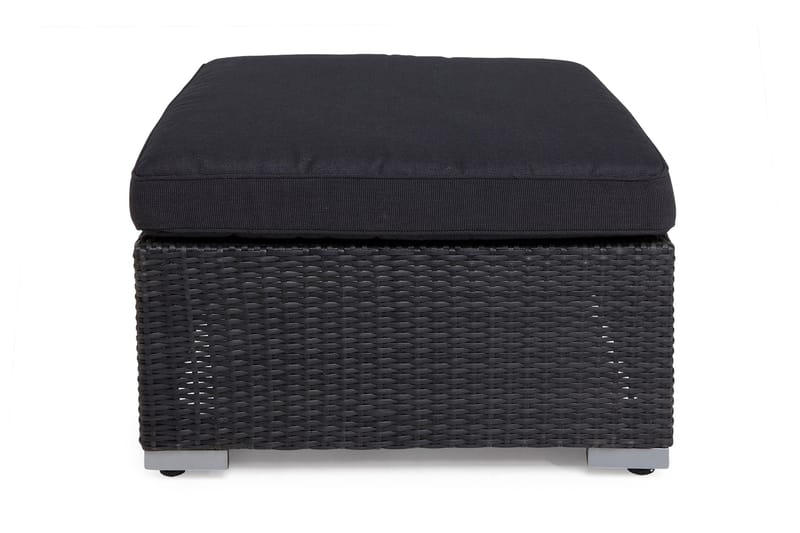 Wisconsin Divan/Bord Kunstrotting/Svart - Svart - Hagemøbler - Balkong - Balkongmøbler - Balkongbord