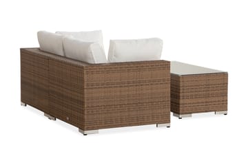 Bahamas Loungegruppe 2 - Kunstrotting Sand - Hagemøbler - Hagegruppe - Cafesett