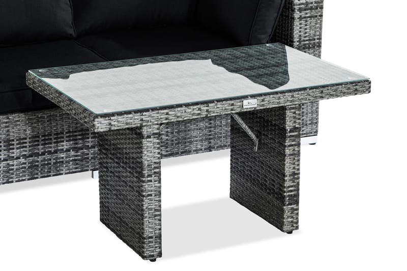 Bahamas Loungegruppe 2-seter - Grå Bord - Hagemøbler - Balkong - Balkongmøbler - Balkonggrupper