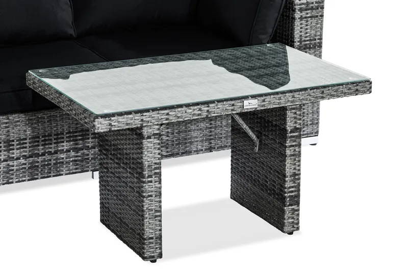 Bahamas Loungegruppe 2-seter - Grå Bord - Hagemøbler - Balkong - Balkongmøbler - Balkonggrupper