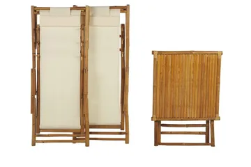 Balkongsett Hvit/ beige ATRANI / SPELLO - Beige - Hagemøbler - Balkong - Balkongmøbler - Balkonggrupper