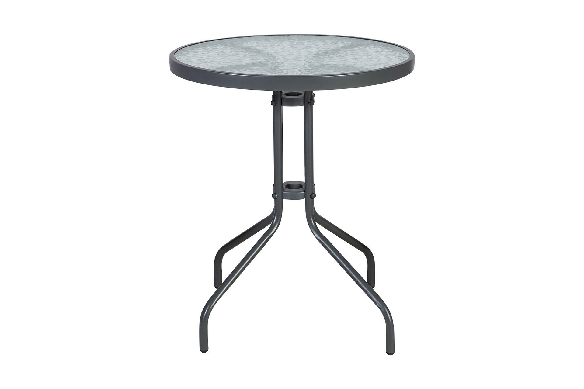 Cafesett BISTRO bord og 2 stoler D60xH70 grå - Hagemøbler - Balkong - Balkongmøbler - Balkonggrupper