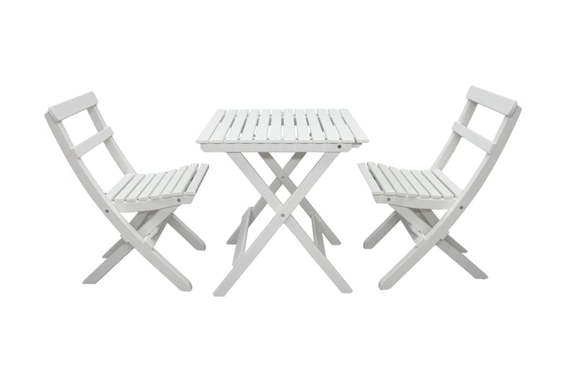 Gruppe for utemøbler Wilma & Knohult - Hvit - Hagemøbler - Balkong - Balkongmøbler - Balkonggrupper