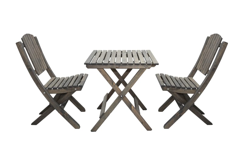 Gruppe for utemøbler Wilma & Visby - Grå - Hagemøbler - Balkong - Balkongmøbler - Balkonggrupper