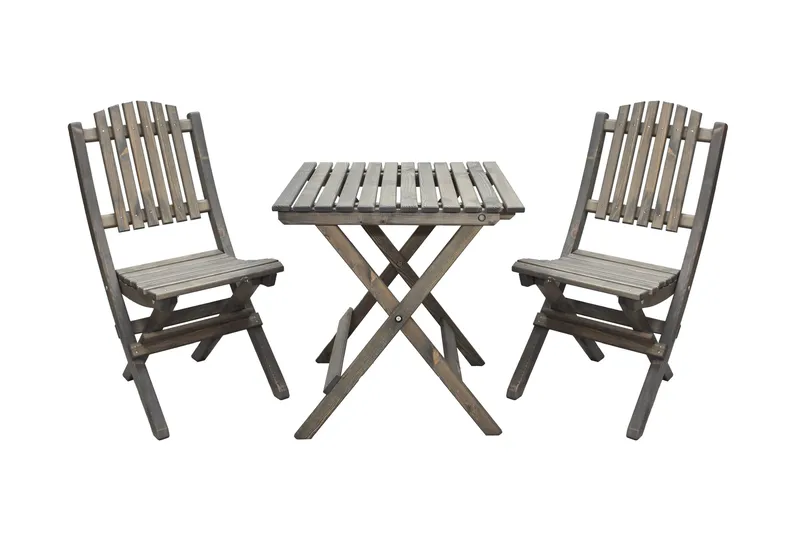 Gruppe for utemøbler Wilma & Visby - Grå - Hagemøbler - Balkong - Balkongmøbler - Balkonggrupper