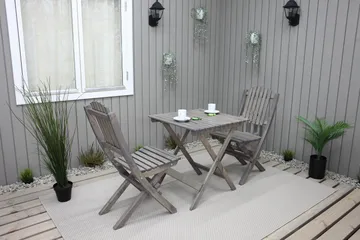 Gruppe for utemøbler Wilma & Visby - Grå - Hagemøbler - Balkong - Balkongmøbler - Balkonggrupper