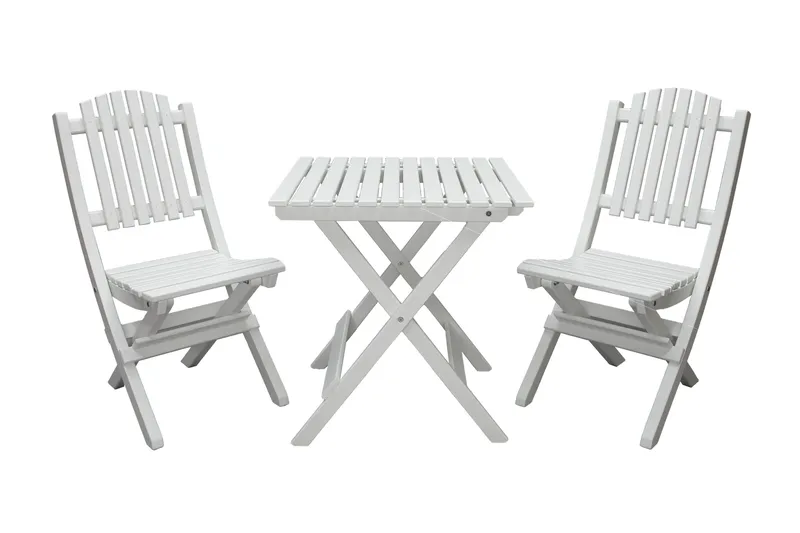 Gruppe for utemøbler Wilma & Visby, Hvit