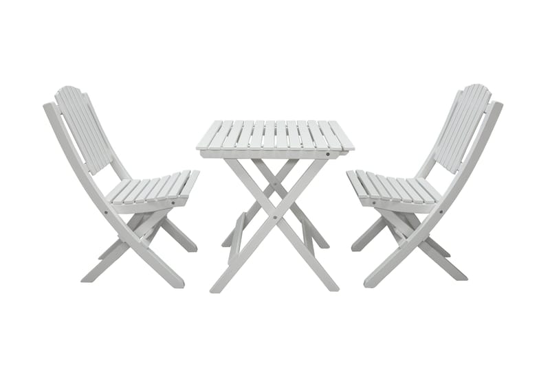 Gruppe for utemøbler Wilma & Visby - Hvit - Hagemøbler - Balkong - Balkongmøbler - Balkonggrupper